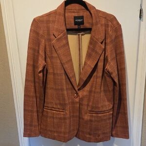 Liverpool Los Angeles Plaid Blazer L